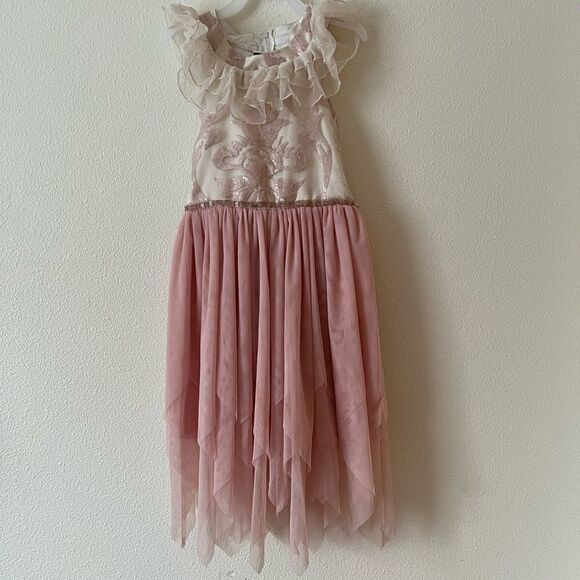 Rare Editions Girl Lace Dress sz 7 - Picture 1 of 5